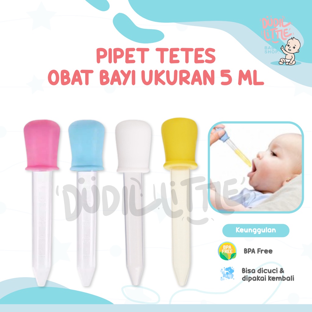 Pipet Tetes Obat Bayi Ukuran 5ml / Baby Medicine Feeder Alat Bantu Minum Obat Anak Bayi