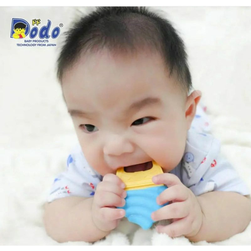 Dodo Silicone Teether BPA Free 4+ Month / Gigitan Bayi Silikon Non Toxic / Mainan Gigitan Bayi Silicone