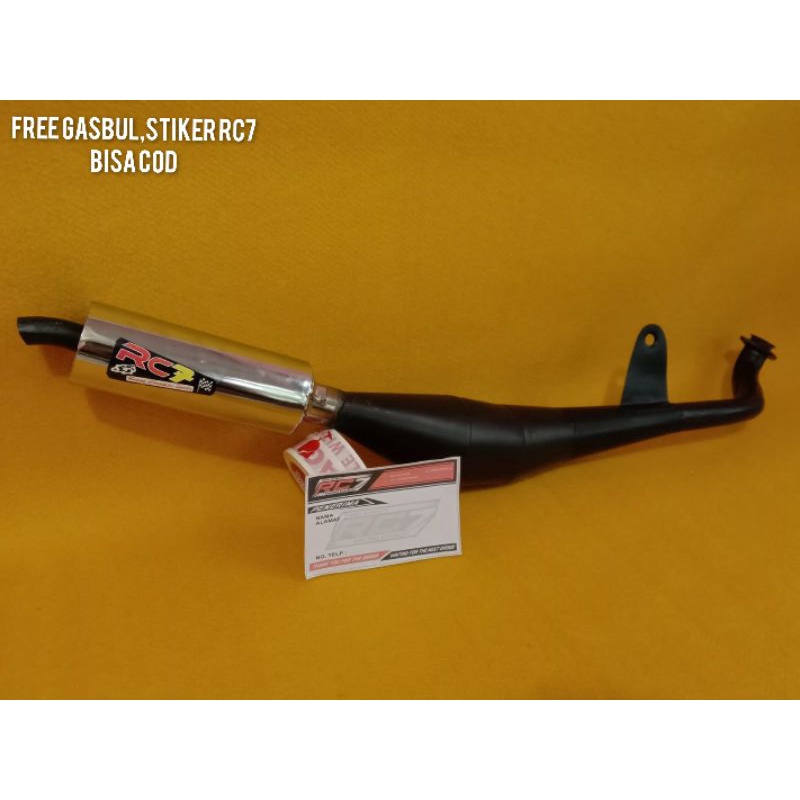 Knalpot v75/80 model standar racing