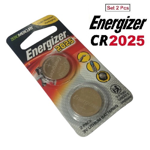 Baterai Kancing Energizer CR2025 / 3 Volt Original Battery CR2025 (isi 2pcs)