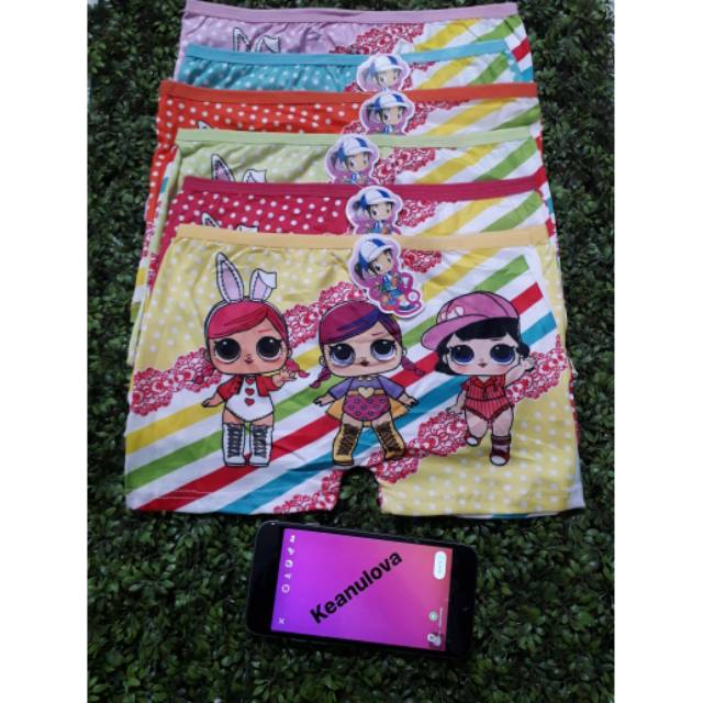 FREYA KIDS  Boxer anak Perempuan Celana dalam anak Perempuan LOL