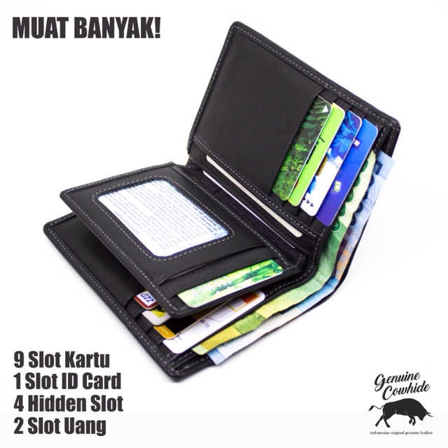 Dompet 3/4 - Dompet Pria Kulit Sapi Asli