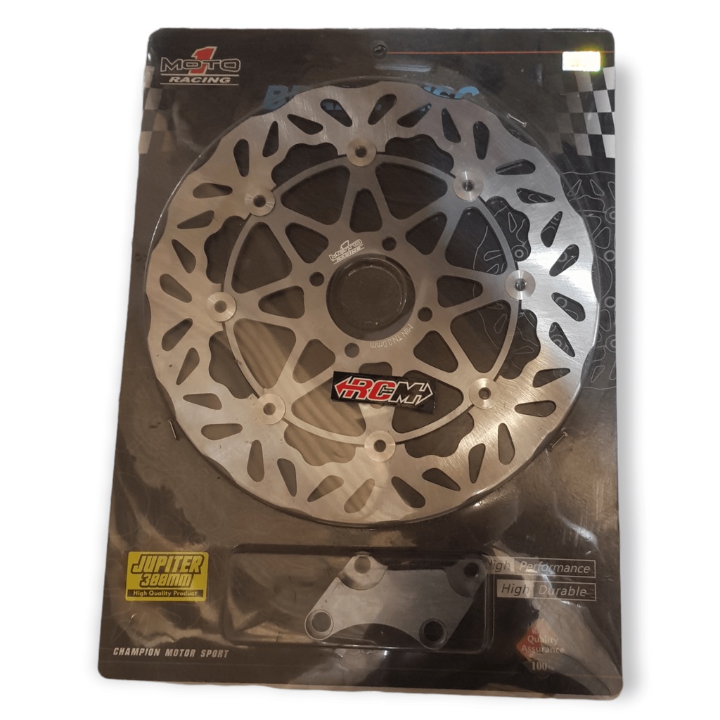 PIRINGAN BRAKE DISC DEPAN FLOATING GREY SILVER ABU JUPITER Z BURHAN FIZR F1ZR UK 300 SDH MA BRAKET