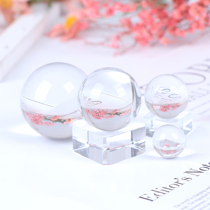 &lt; E2id &amp; &gt; 1Pc Bola Kristal Quartz Bening Untuk Dekorasi Rumah / Fotografi