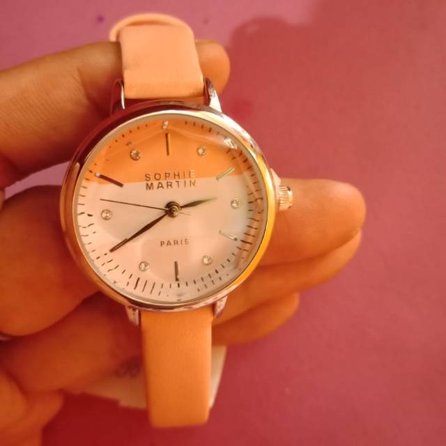 JAM TANGAN WANITA PEACH BY SOPHIE PARIS
