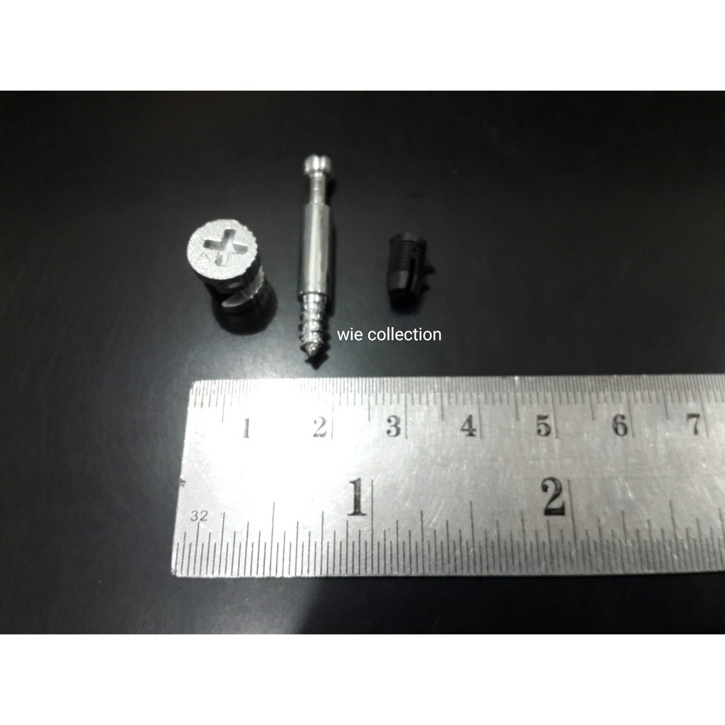 BAUT MINIFIX COMPLETE PAPAN 12MM / BAUT KNOCK DOWN 12MM
