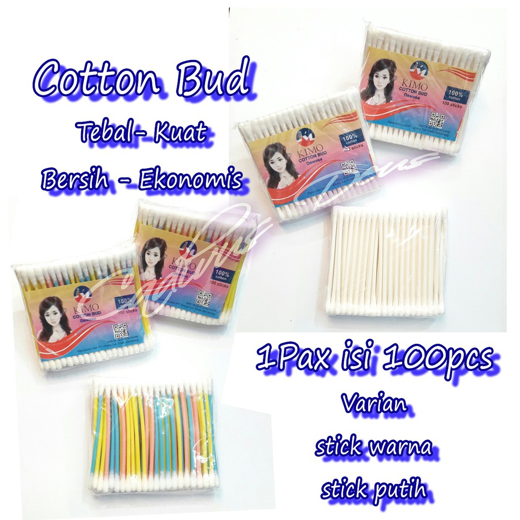 COTTON BUD - KOREK KUPING DEWASA - KMO ISI 100PCS