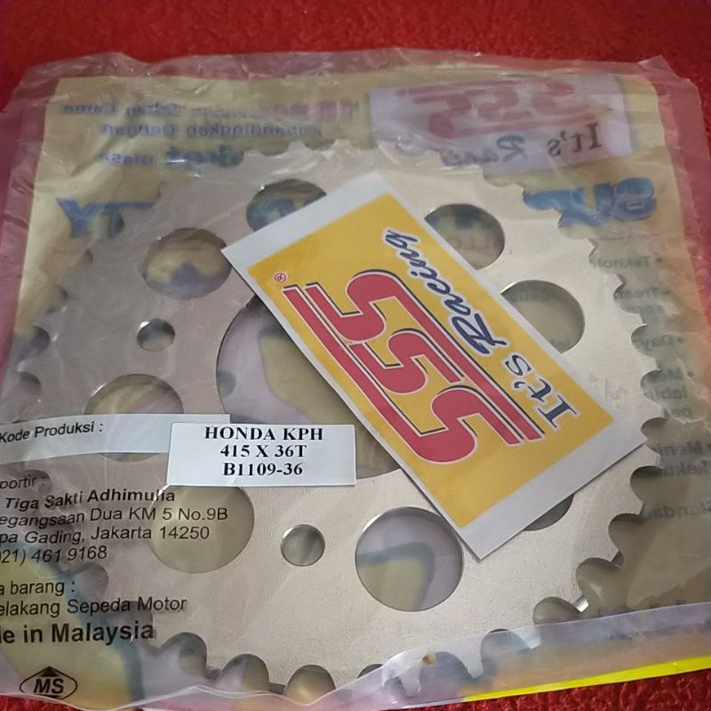 gear gir belakang SSS Honda KPH supra 125 kharisma FU new 415 36