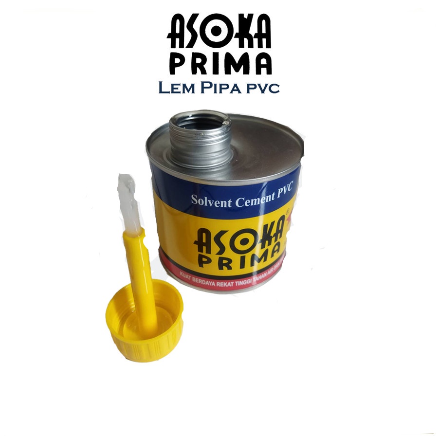 Lem Pipa Pvc Kaleng 400gr Merk Asoka Prima
