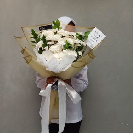 Buket bunga krisan besar FRESH - Bellisima Florist Bogor