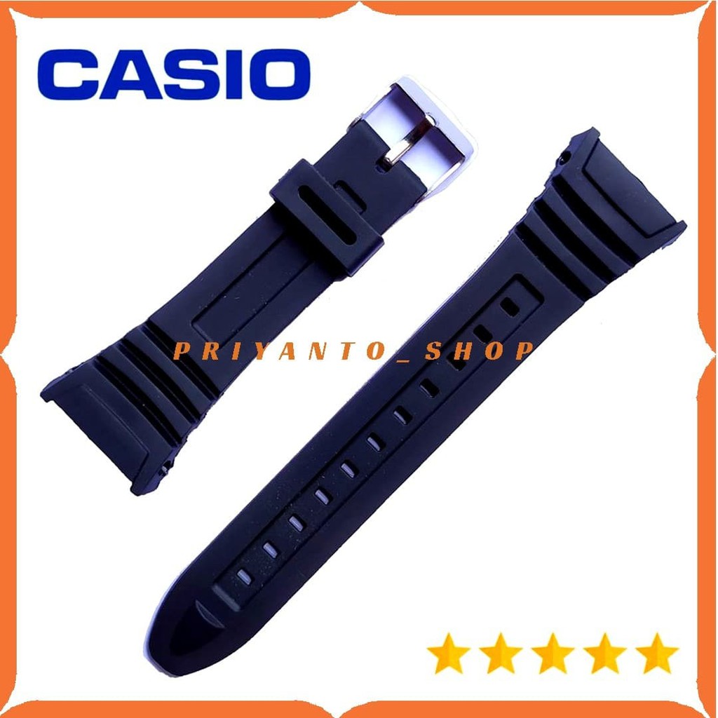 Tali Jam Casio W96H Tali strap watch jam Tangan Casio W-96H W 96 H Hitam