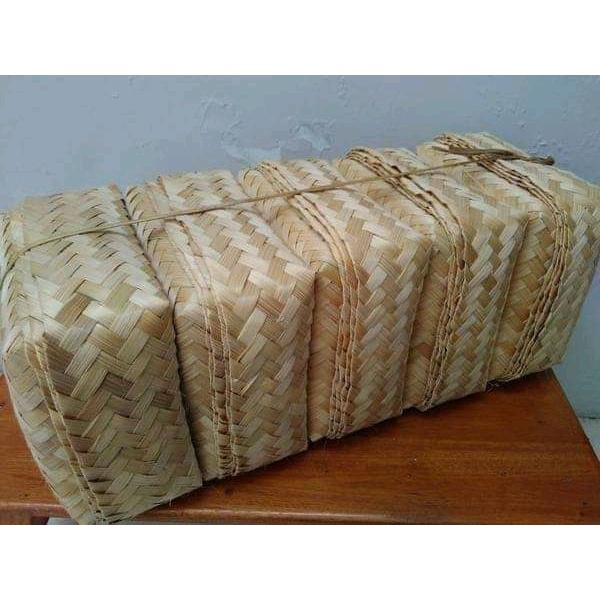 

HALODUL [ SEPASANG 2 PCS ] BESEK BAMBU NATURAL | BESEK HAMPERS CATERING PWR