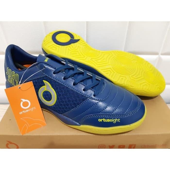 ORIGINAL Sepatu Futsal OrtusEight Jogosala Graffity Navy / Lime Green