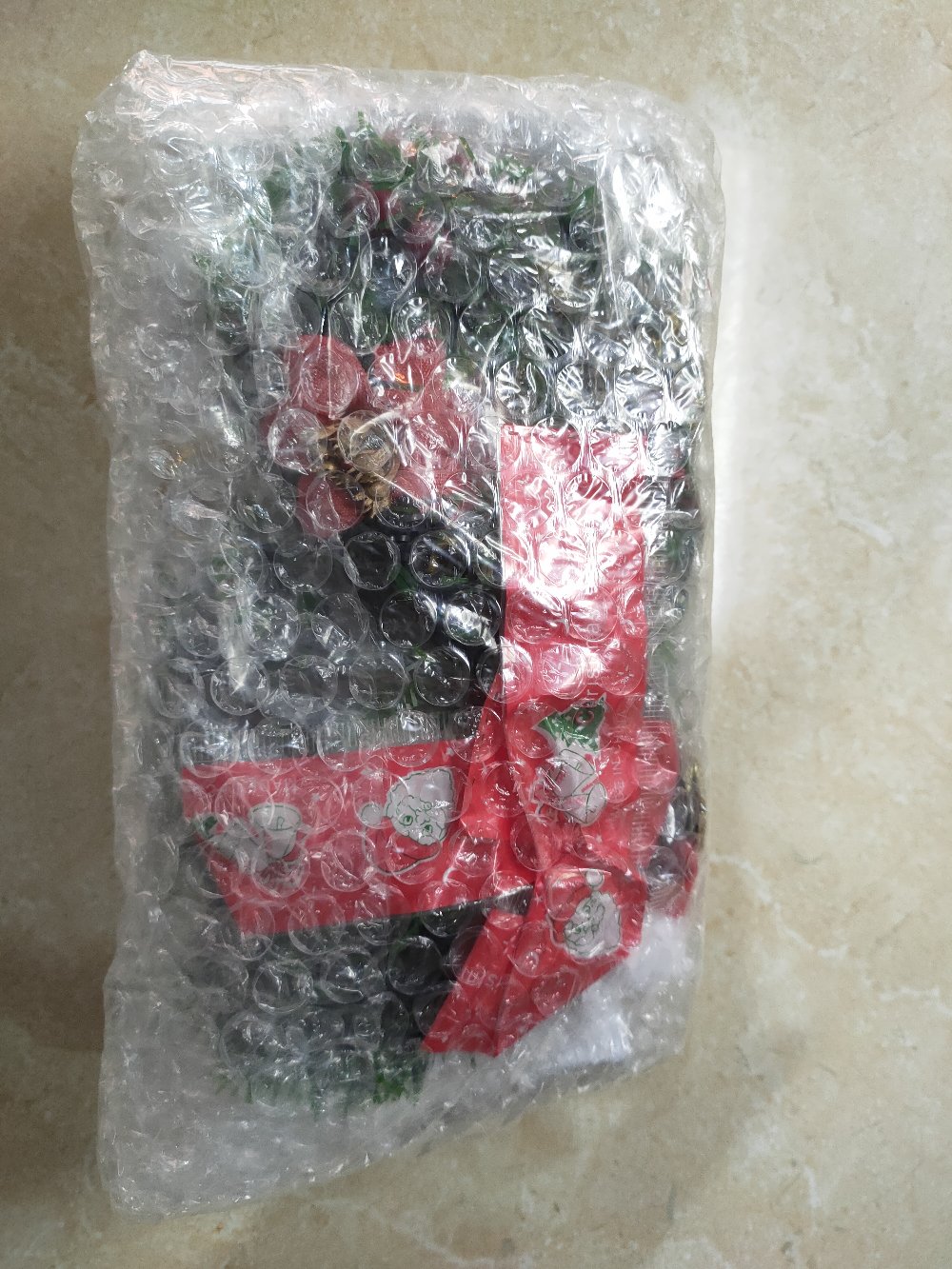 Mgr Mini Garland Daun Plastik Hiasan Natal Tanaman Artificial Palsu Bu - Hijau Hijau