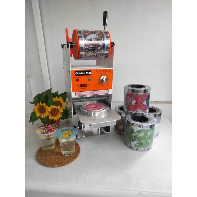 Golden Vist Cup Sealer untuk semua ukuran cup
