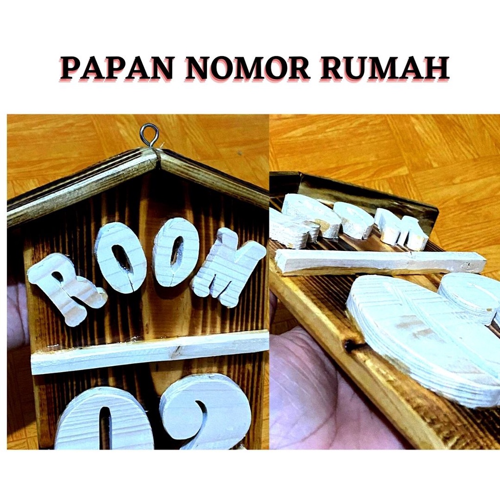 HIASAN DINDING,PAPAN NOMOR RUMAH,PAPAN NAMA CUSTOM BLOK RUMAH,BAHAN KAYU JATI BELANDA