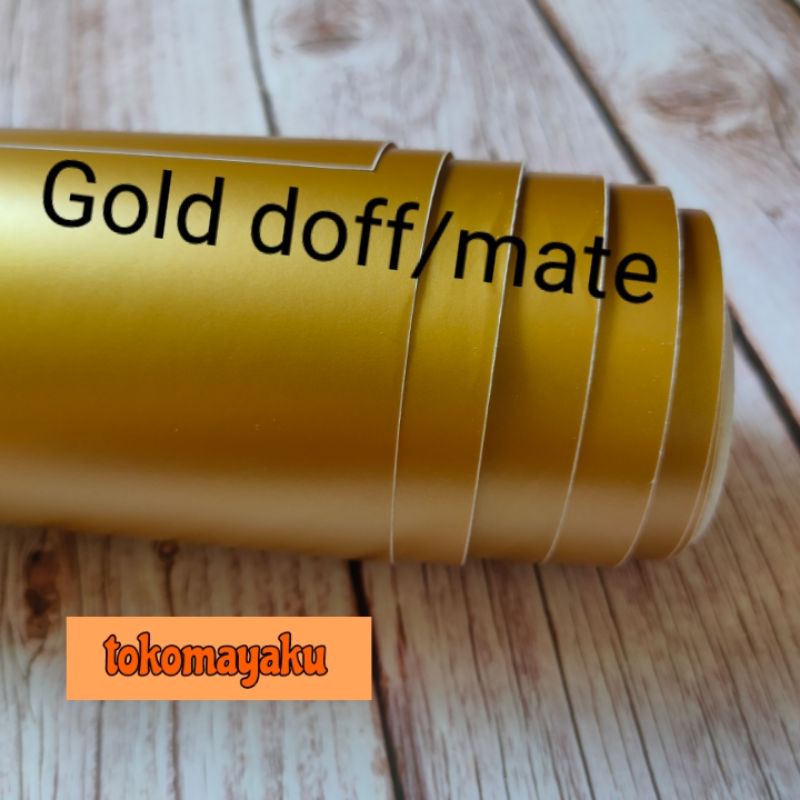Skotlet gold doff / mate stiker gold
