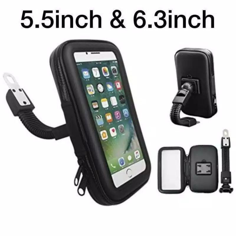 JH HOLDER MOTOR WATERPROOF HM-07 5.5INCH / HM-08 6.3 INCH / 7 INCHI WATERPROOF PHONE HOLDER HM07 HM0