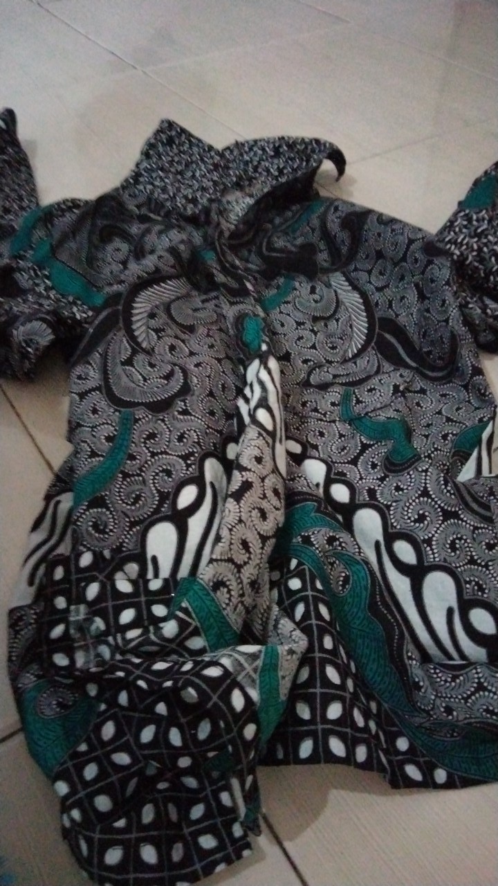 Kemeja Batik Cowok Kemeja Kondangan Batik Panjang Pria Corak Kujang Abu