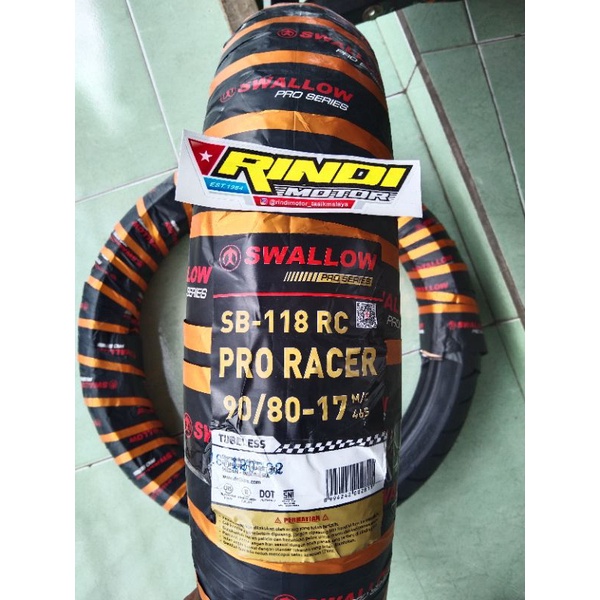 ban swallow pro racer 90/80-17 softcompound Tubles swallow proracer 90 80 17 1pcs