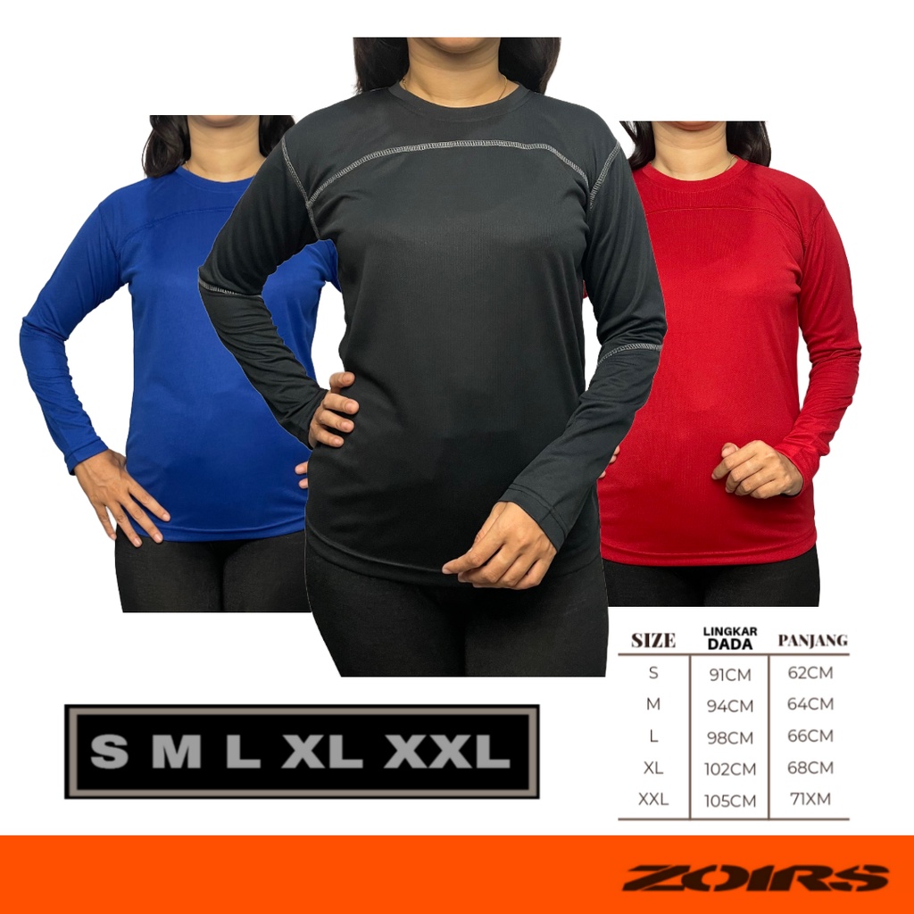 Baju olahraga wanita muslimah lengan panjang hijab senam aerobic zumba sepeda running WP-54