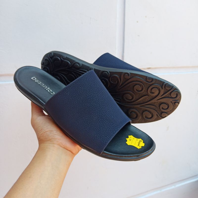 Sandal Slop Desantos Wanita Cewek Simple Elegan