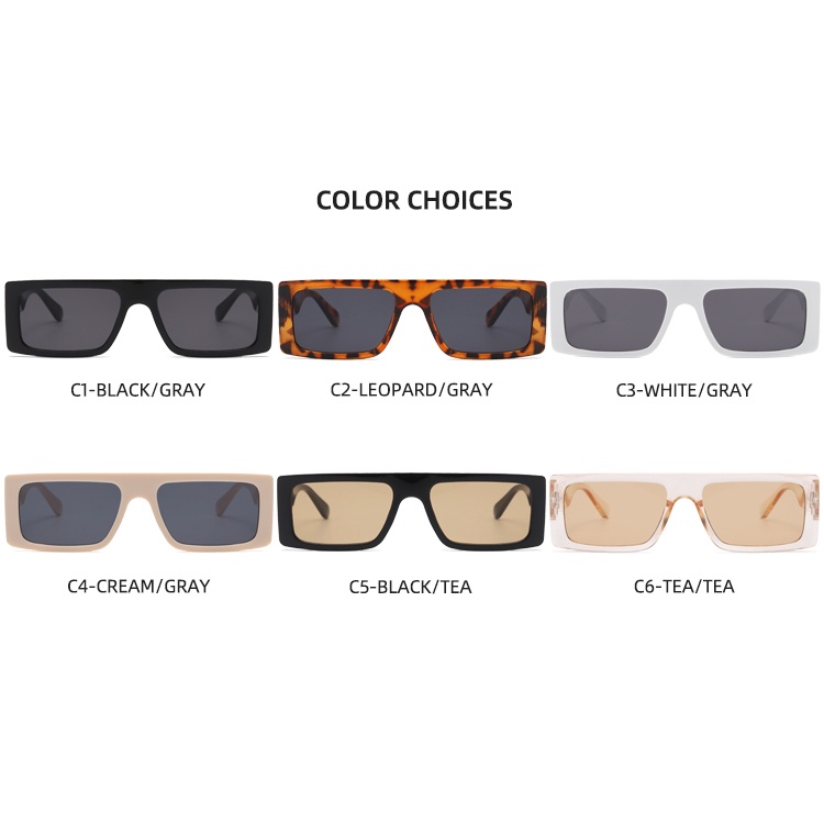 2021 European and American square new fashion personality ins sunglasses