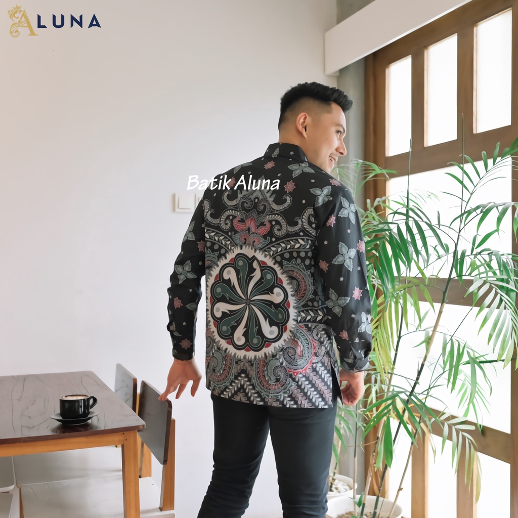 KEMEJA KONDANGAN BATIK KAISAR PREMIUM PRIA LENGAN PANJANG PRODUKSI PABRIK BATIK ALUNA PCW 101