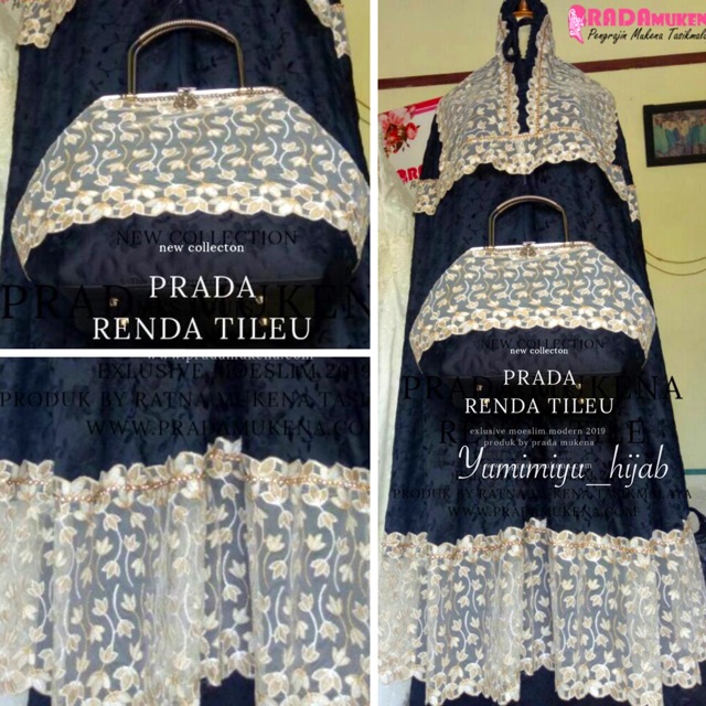 Mukena prada terbaru 2018 || mukena prada renda tile good quality || harga promo normal 600rb