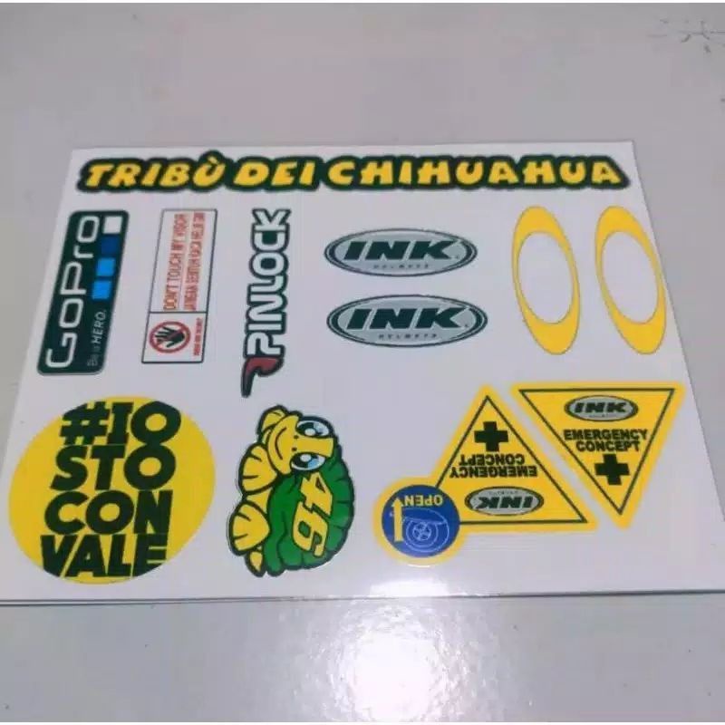 Setiker helm ink sticker Helm INK stiker murah