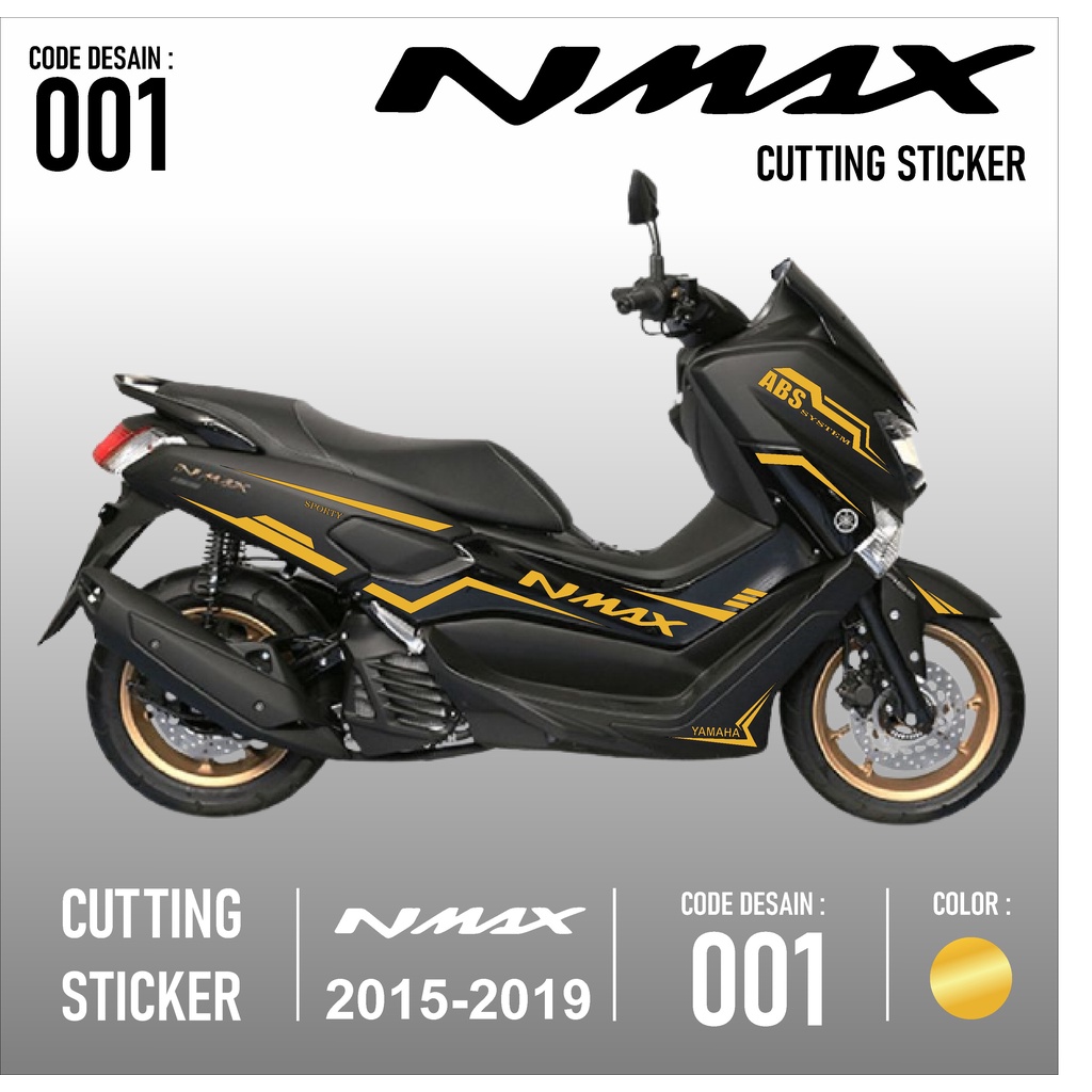 Cutting Sticker Nmax - Aksesoris Motor Stiker Yamaha Nmax Old Skotlet Sticker Striping Lis Variasi C