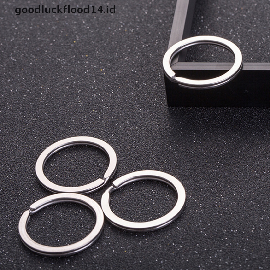 [OOID] 30PCS Polished Silver Split Ring Keyrings Key Chain Hoop Loop Key Holder DIY ID