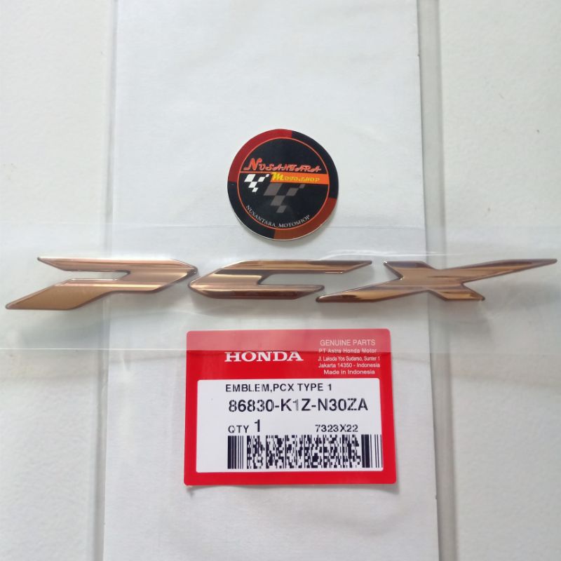 Emblem Stiker PCX 160 Gold Original