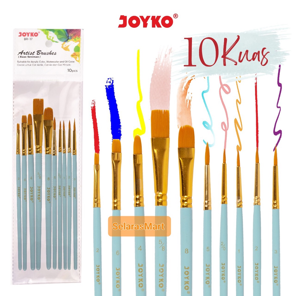 

JOYKO - Brush BR - 17 - Kuas Isi 10 Pcs - 1 set