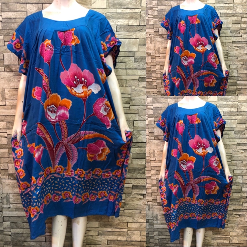 LD 150 BIG SIZE HENGKY SIKAK | DASTER HENGKY JUMBO | DASTER BATIK SUPER JUMBO | DASTER HENGKY SIKAK-Biru