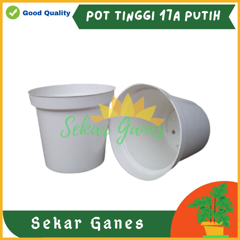 Pot Tinggi 17A Putih Mirip Pot Usa Eiffel Effiel 20 25 Pot Tinggi Tirus 10 15 18 20 30 35 40 50 Cm Plastik Besar Hitam Putih Murah
