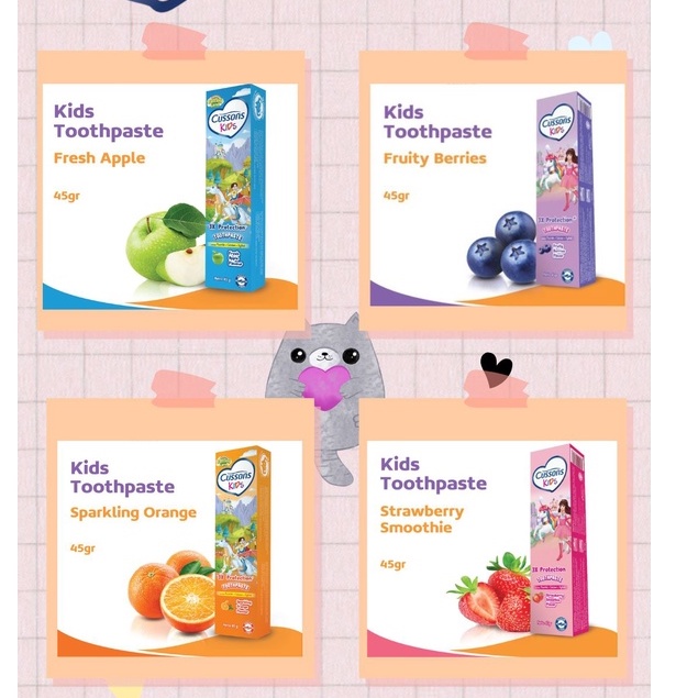 Cussons Kids 3x Protection Toothpaste/ Pasta Gigi Anak 45gr