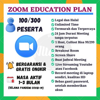 Zoom Meeting Pro Zoom Premium Sewa Zoom Harian Akun Zoom Edu Education Unlimited Kelas Online Indonesia