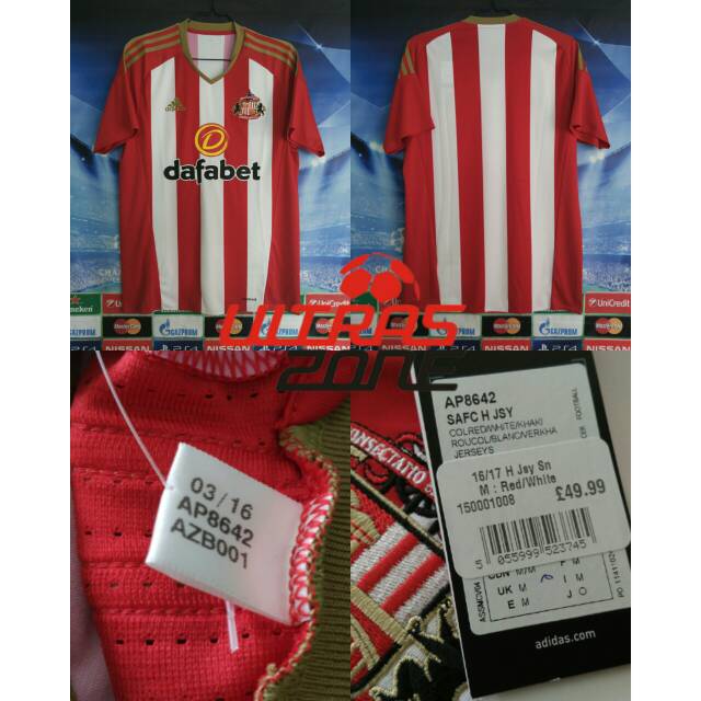Jersey Original Sunderland Home 2016/2017 BNWT