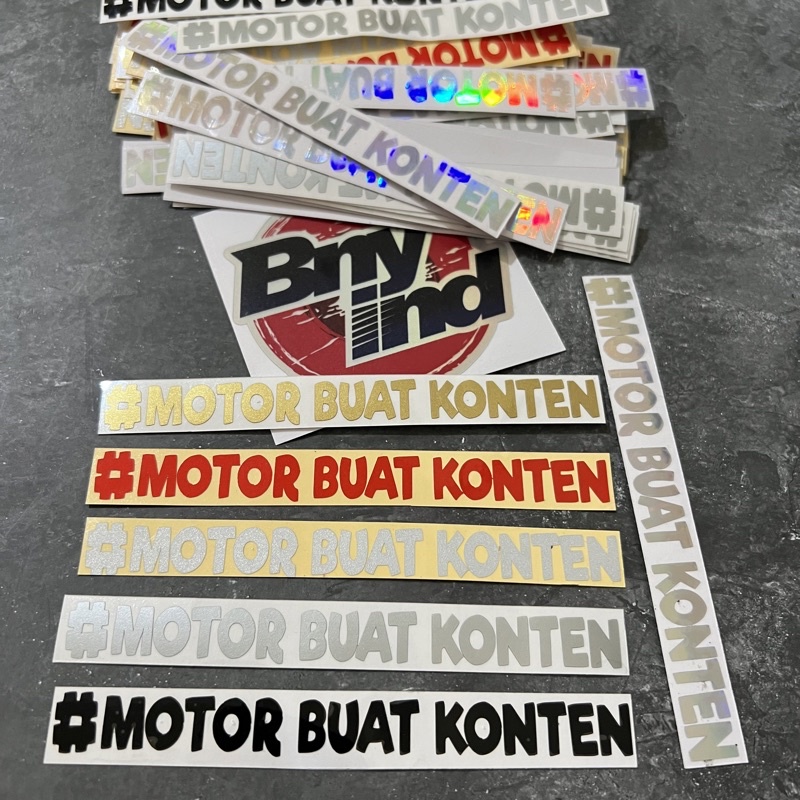 STICKER MOTOR BUAT KONTEN CUTTING