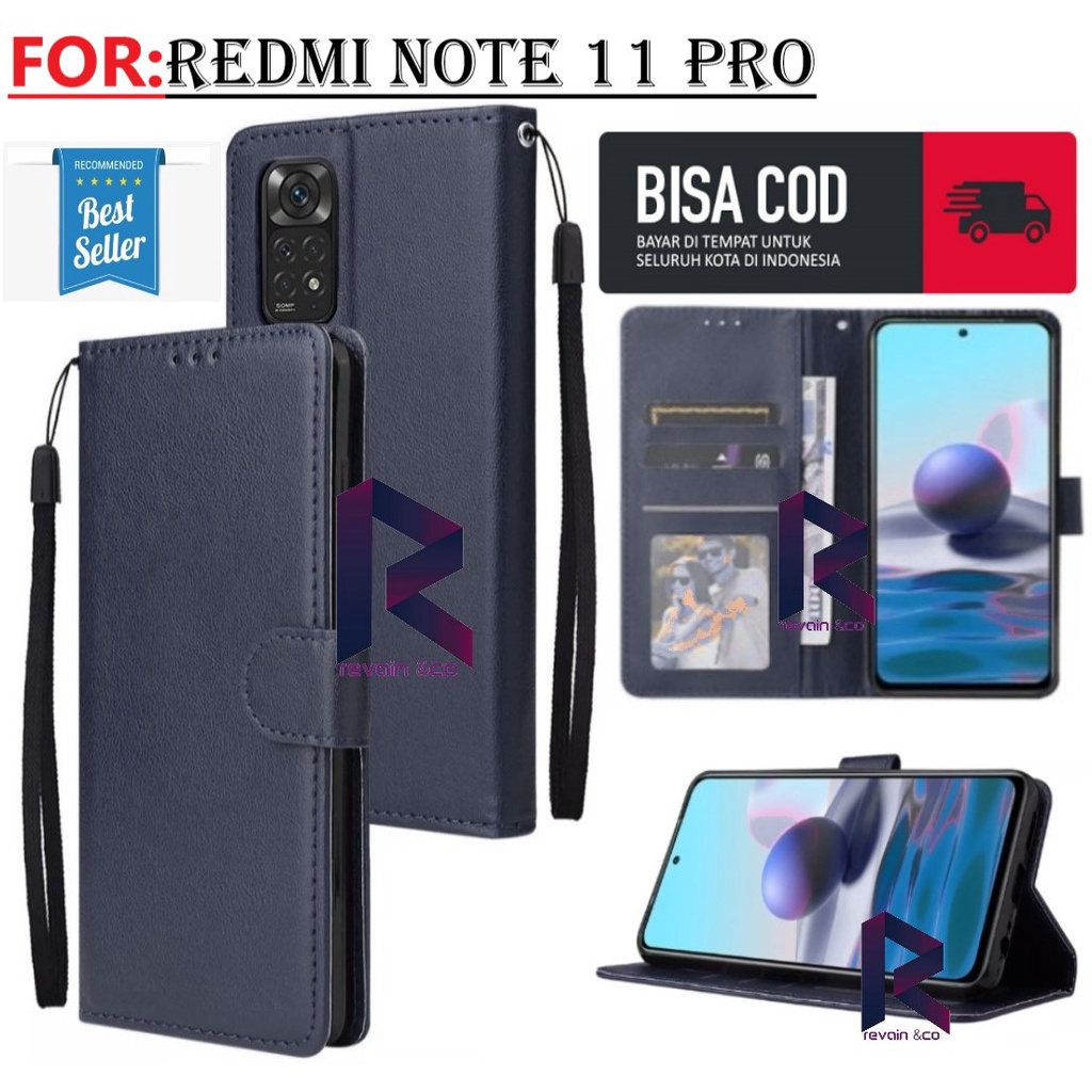 FLIP COVER XIAOMI REDMI NOTE 11 PRO CASING FLIP WALLET LEATHER KULIT PREMIUM SARUNG BUKA TUTUP FLIP CASE XIAOMI REDMI NOTE 11 PRO