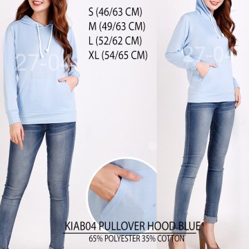 Sweater Hoodie Wanita Polos Pullover Banyak Warna Premium Terry (KIAB04 PULLOVER HOODIE)-3