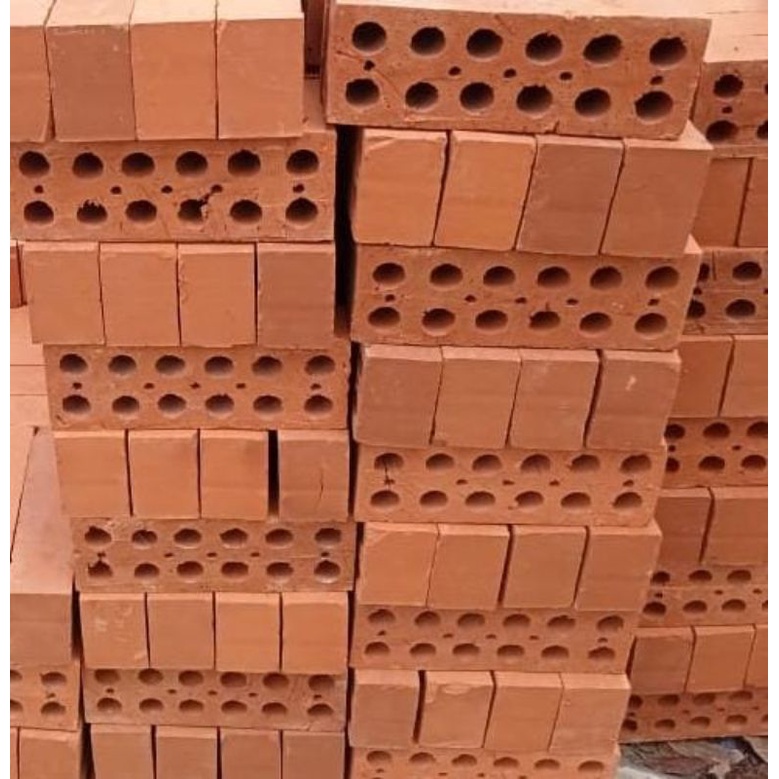 bata expose tanah liat bakar