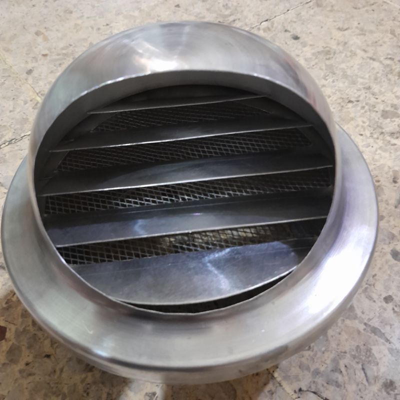 grill ducting exhaust fan 4" / tutup flexible ducting 4 inchi