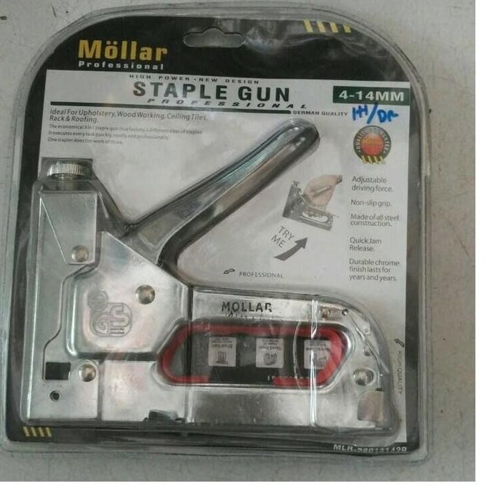 

Diskon!! KODE-713 STAPLE GUN MOLLAR 3 WAY TACKER - STAPLES JOK TEMBAK HEKTER