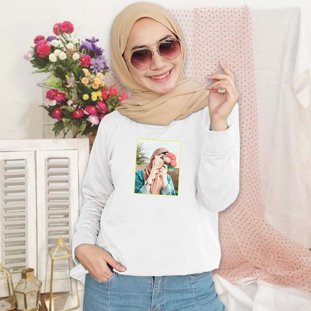 SWEATER WANITA CREWNECK, HIJAB KAMERA PAKAIAN WANITA.