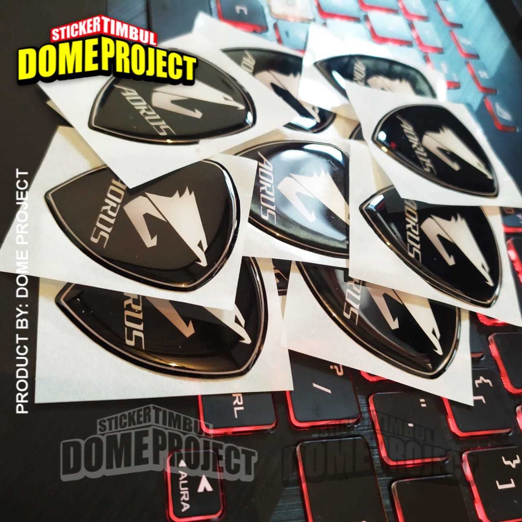 AORUS BADGE STIKER KOMPUTER STIKER PC GAMING AKSESORIES PC GAMING
