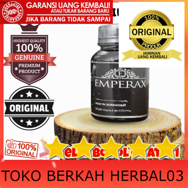 100% ASLI EMPERAX ASLI 100% EMPERAX ORIGINAL OBAT HERBAL PRIA PERKASA 30 CAPSUL