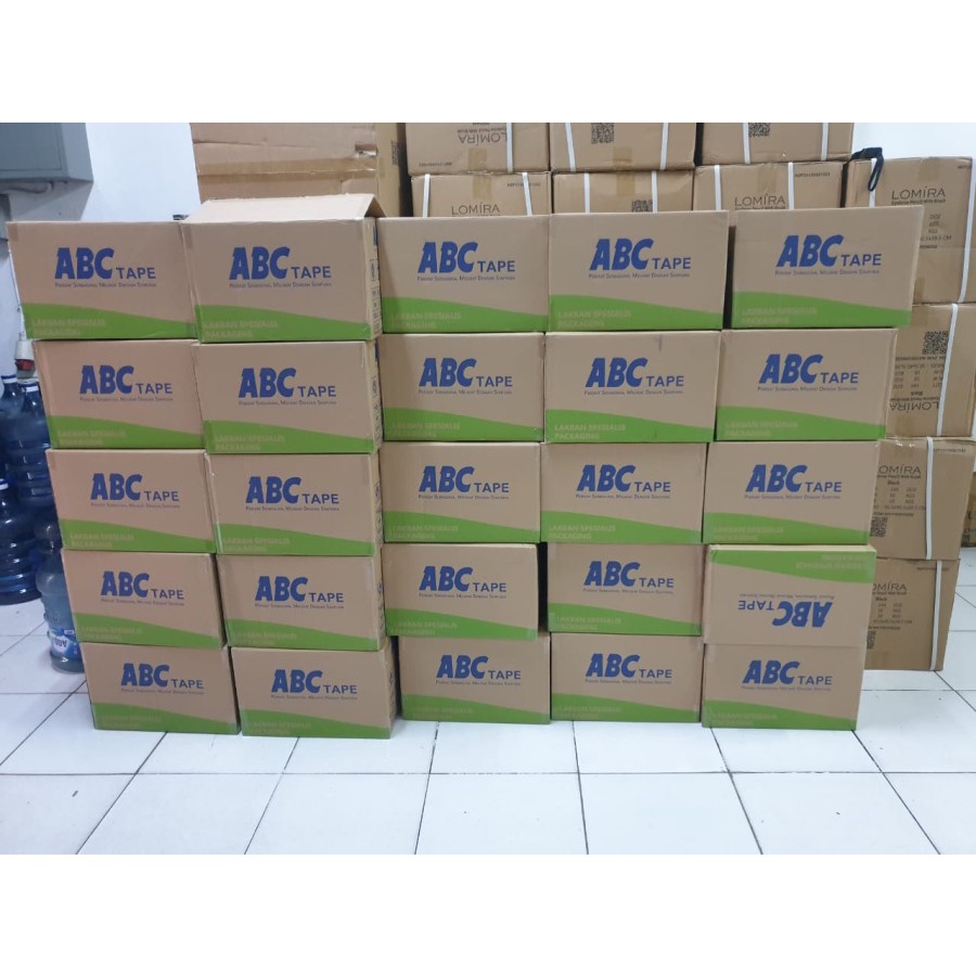 

Lakban Bening ABC Tape Perekat Serbaguna 2 Inch / 45Mmx90 Yard