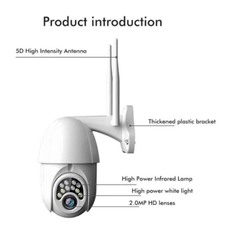 Ip Cam Q10 V380 - Smart Camera V380 Q10 - HD1080P IP Cctv  Outdoor Indoor - IP CAM Cctv Outdoor